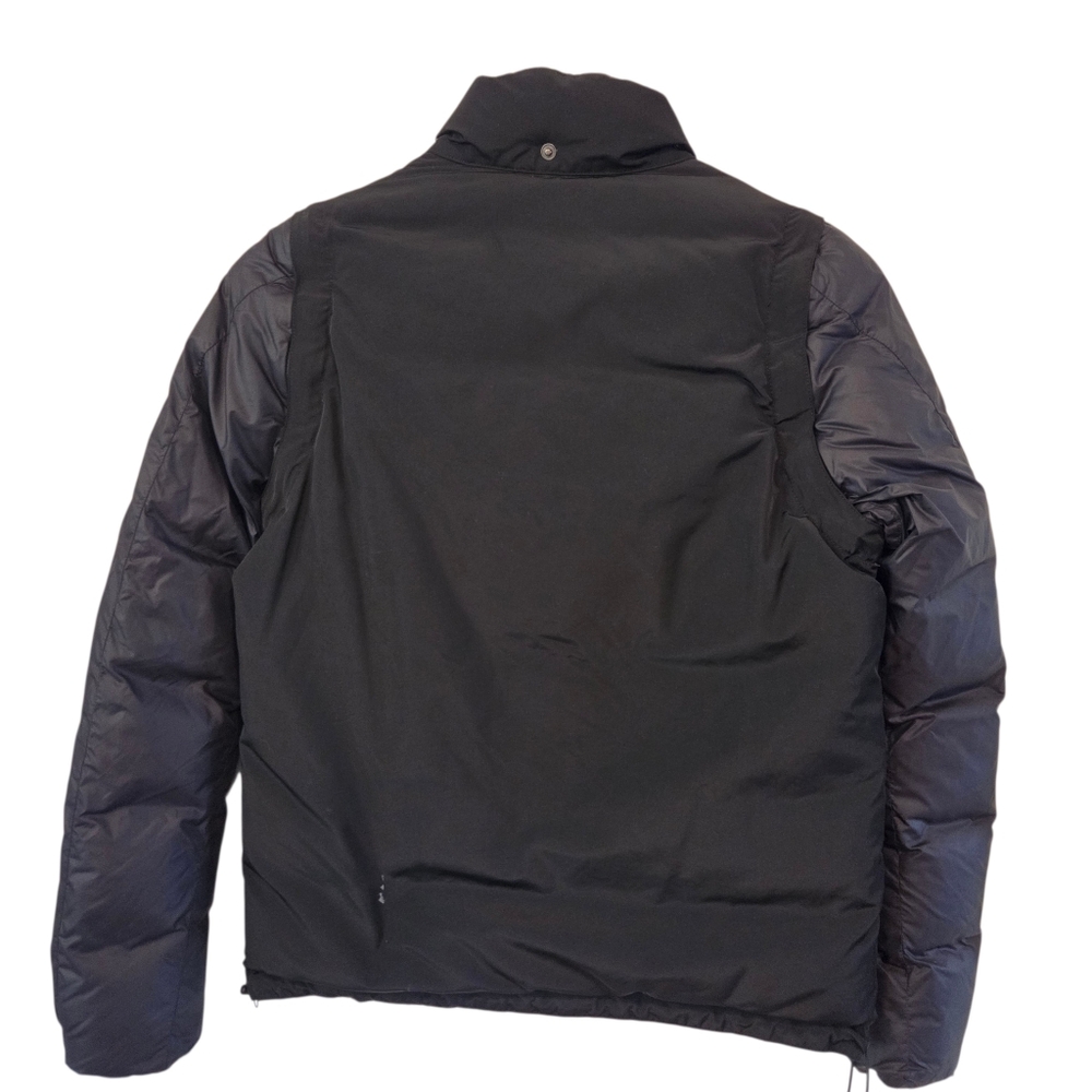 Iijin Down Puffer Black Jacket Patchwork Embellis… - image 2